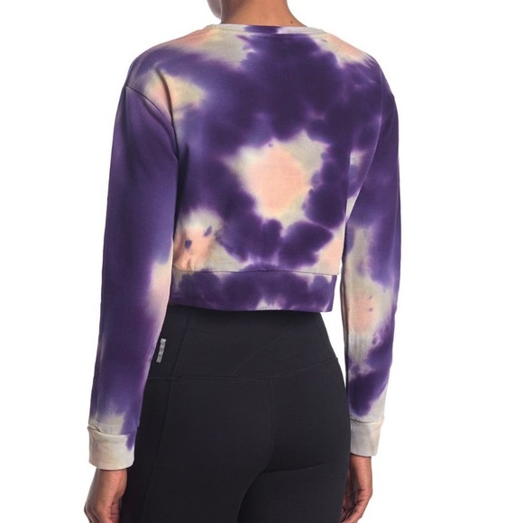 Kappa Active Tie Dye Galz Cropped Sweatshirt - Picture 3 of 7
